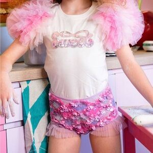 NWT Tutu du Monde sequin shorts (size 4/5T)